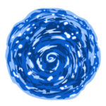 comic hero blue portal circle